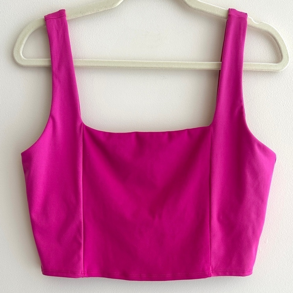 Sincerely Jules Active Sports Bra, Two Tone Magenta, Size Large